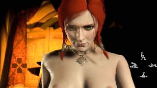 Witcher FUTA Triss Merigold shemale fucking Ciri 3D Animated