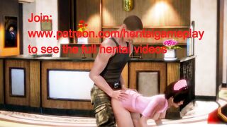New cute nurse girl hentai having sex with a soldier man in hot xxx sex game