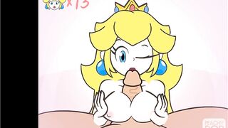Super Smash Girls Titfuck! Peach