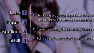 HAJ - Baltimore Gives You Three Minutes To Cum (Quick JOI)
