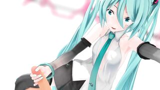 MMD Sluty Miku Blowjob & Sex MAD LOVERS By [Noneferoero]