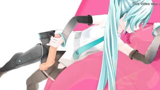 MMD Sluty Miku Blowjob & Sex MAD LOVERS By [Noneferoero]