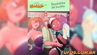 Cheating his wife with the hot maid... Pussy Sandwich - Os Sacanas HQ 56