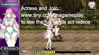 Cute elf girl hentai having sex with men and goblins in Dirty Crest Crossroads new hentai act sex gameplay