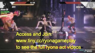 Cute girl having sex with a big boss in Pure Onyx action 2021 hentai ryona game new gameplay