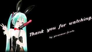 MMD Hatsune Miku Cosplay Conejitos Playboy Dancing Apple Pie by [Piconano-Femto]