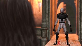 Sacrifice. Zepar the Duke of Hell plays with a hot blonde in the castle