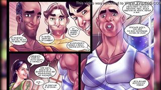 Elisa Sanches became a character in Comic Porn - Seducing the personal at the gym - Comic Book Porn