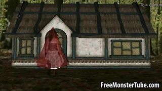 3D Red Riding Hood gets fucked by the Big Bad Wolfd 720-high 1