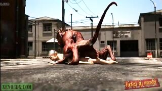 Horny Demon Strikes Again. Monster Hentai 3D