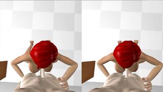 VR 3d Blowjob - Virtual Reality POV animated Sex