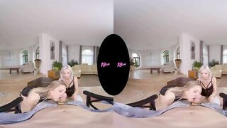 18VR Zazie Skymm & Selvaggia Babe Want Your Money And Hard Cock