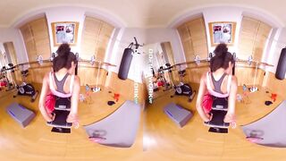DDFNetwork VR - Watch Luna Corazon Workout and Masturbate in VR