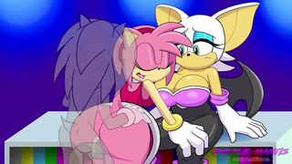 Rouge The Bat Watches Amy Rose Get Plowed