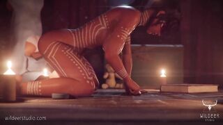 Lara Croft X Futanari Horse Cock - [3D-SFM][BY-wildeerstudio]