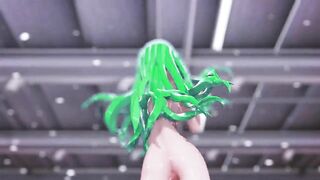 MMD GIRLS - HENTAI MMD 3D DANCE UNDRESS GREEN HAIR COLOR EDIT SMIXIX