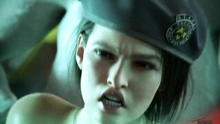 Jill Valentine gets fucked by Mrs Tyrant
