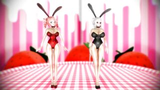 【MMD】(Bunny girls) Two lies【R-18】