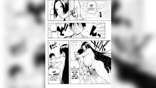 ONE PIECE - BOA HANCOCK WITH LUFFY HAVING SEX IN A HOT SPRING / CUM INSIDE / GANGNANG