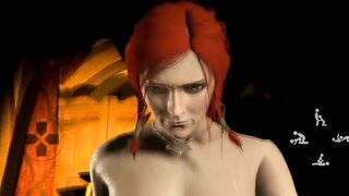 Witcher FUTA - Dickgirl Triss Merigold(Anna Shaffer) fucking Ciri(Freya Allan), 3D Animated Fnatasy
