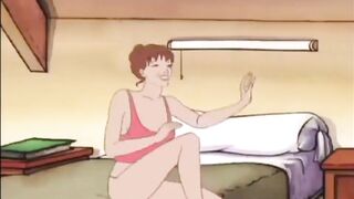 French animated Masterpiece LESBIAN SHOWER anime lick pussy eating finger cartoon hentai uncensored