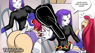 Raven and Starfire – lesbians