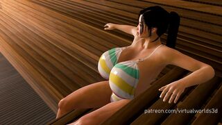 Asian Girl Breast Expansion In Sauna Japanese Animation