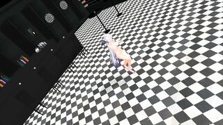 【MMD】Haku dancing Pink Cat【R-18】