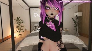 Slutty Girl swallows your cum but is actually a Futa and fucks you instead - VRchat erp - Preview