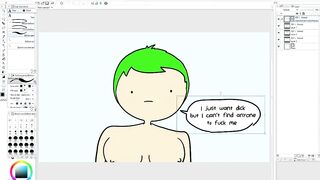 Making Of - POV Shy Green Haired Slut Loves Dick More Than Anything (Speed Paint)