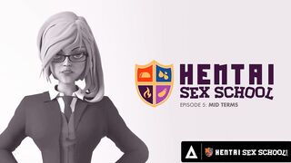 HENTAI SEX UNIVERSITY - Big Dick Student Impresses MILF Principal With Second Round After CREAMPIE!