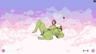 Furry game Cloud Meadow Ogre girl with huge boobs