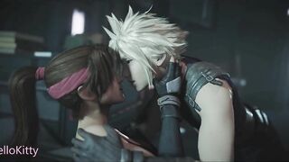Final Fantasy Cloud Fucking Jessie after Workout Cheating Against Girfriend Tifa