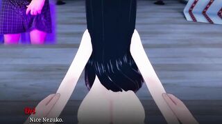 Nezuko Does All She Can To Please a Dick