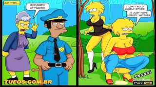 The Simpsons - 18yo Teens gangbanged by Police officers at the Station