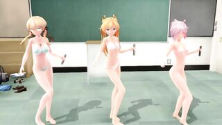 【MMD】First night in the classroom【R-18】