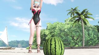 Dead Or Alive Xtreme Venus Vacation Amy Watermelon Smashing Event Fanservice Bite Size