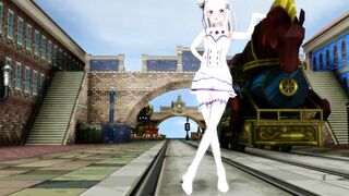 【MMD】The white magical girl wants to tell!【R-18】