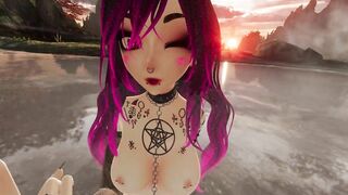 I skinny dip and pleasure myself in a HotSpring | VRChat
