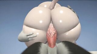 Juicy Furry Babe Gets Impaled on Fat Cock Huge Big Ass Yiffalicious