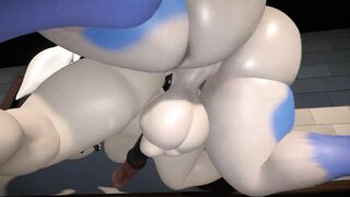 Furry Baby Gets Fucked Good By Huge Monster Cock From Behind 3D Porn Furry