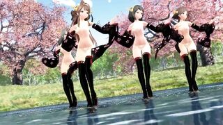 【MMD】Paradise Jodo in the park pond【R-18】