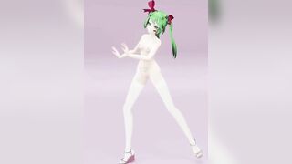 HATSUNE MIKU UNDRESS DANCE HENTAI NUDE VERTICAL SCREEN 3D DARK GREEN HAIR COLOR EDIT SMIXIX