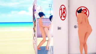Paid shower room To Love Ru NTR - MMD