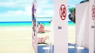 Paid shower room To Love Ru NTR - MMD