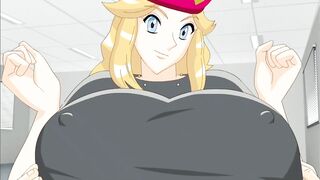 Huge boobs blonde girl hentai