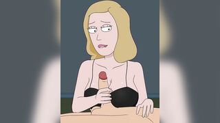 Rick and Morty - A Way Back Home - Sex Scene Only - Part 47 Beth Handjob By LoveSkySanX