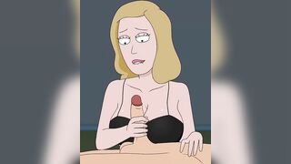 Rick and Morty - A Way Back Home - Sex Scene Only - Part 47 Beth Handjob By LoveSkySanX
