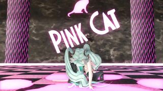 【MMD】Miku - PiNK CAT【R-18】
