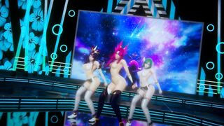 MMD BlackPink - Dont know what to do Nude Vers. Xayah Soraka Syndra 3D Erotic Dance